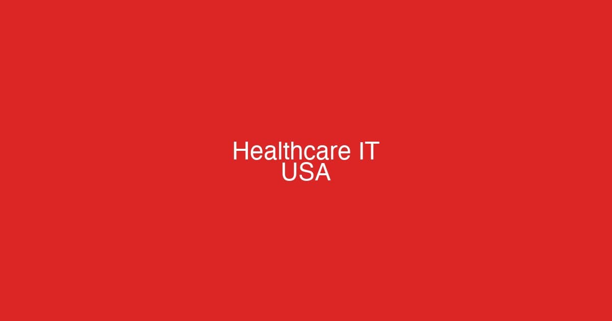 Healthcare IT systems and electronic health records implementation in a US hospital